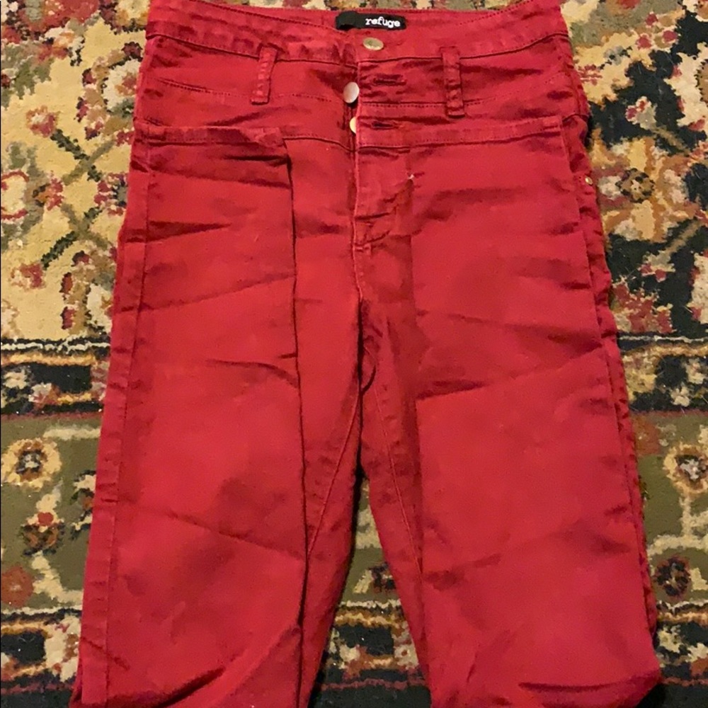 high waist skinny jeans